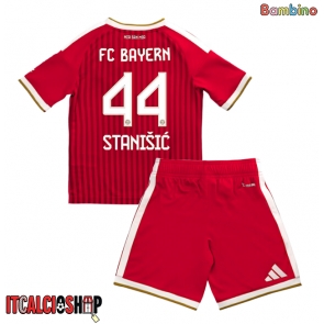 Bayern Munich Josip Stanisic #44 Prima Maglia Bambino 2026-27 Manica Corta (+ Pantaloni corti)